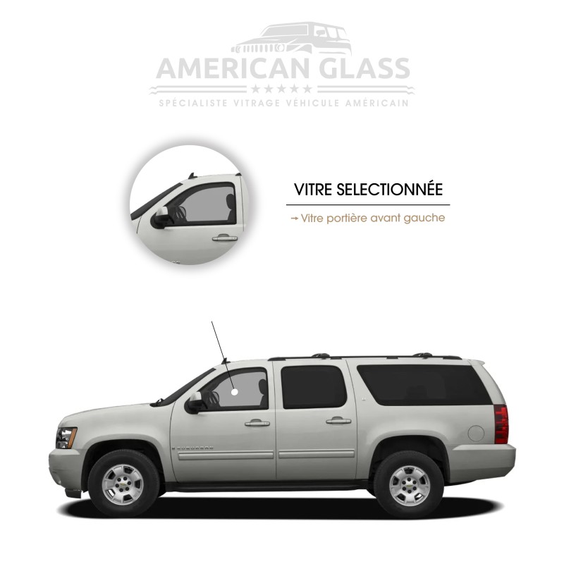 VITRE PORTIÈRE AVANT GAUCHE CHEVROLET SUBURBAN 2007-2014