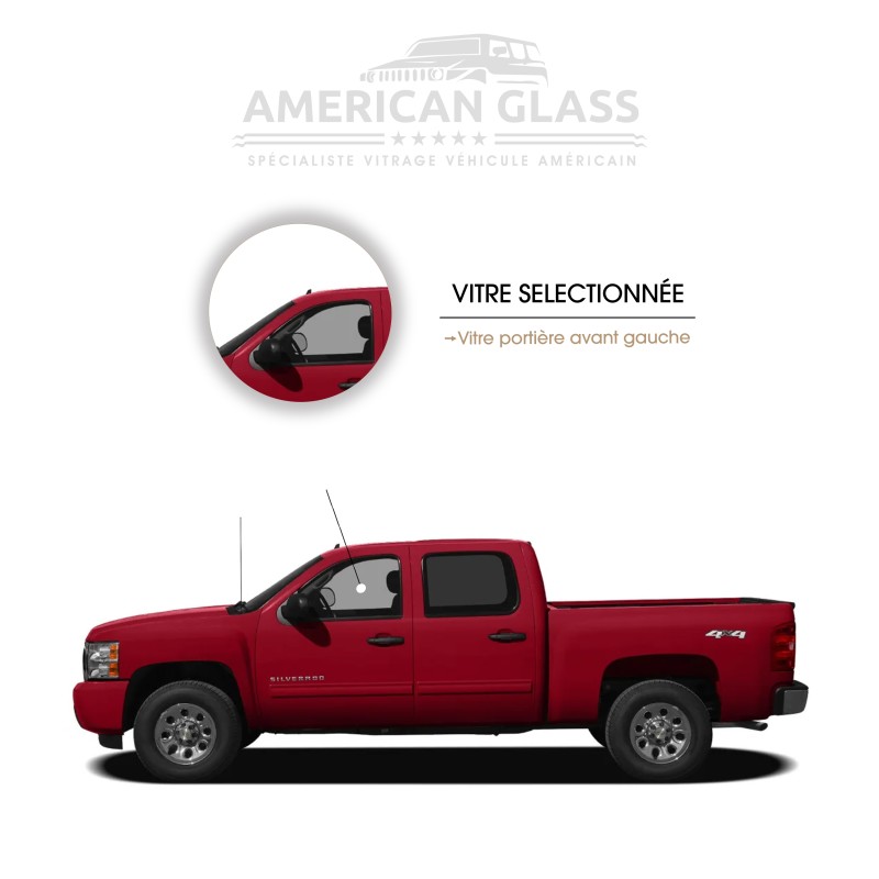 VITRE PORTIÈRE AVANT GAUCHE CHEVROLET CREW CAB 2007-2014