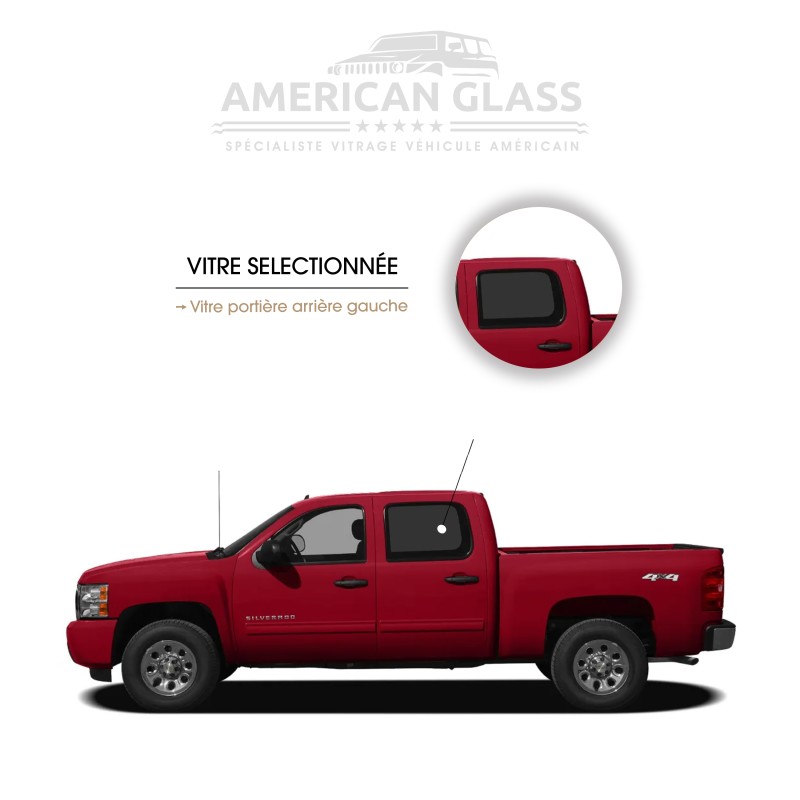 VITRE PORTIÈRE ARRIÈRE GAUCHE CHEVROLET CREW CAB 2007-2014