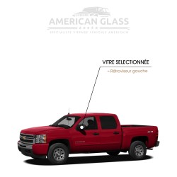 RÉTROVISEUR GAUCHE EN PLASTIQUE CHEVROLET CREW CAB 2007-2014