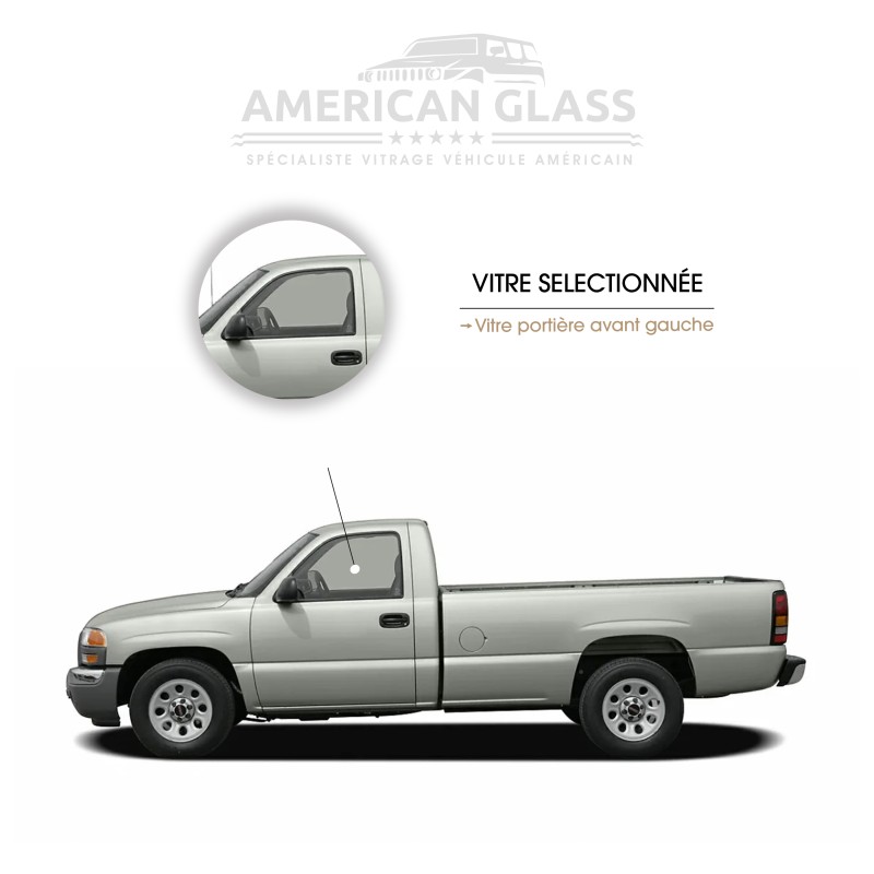 VITRE PORTIÈRE AVANT GAUCHE GMC SIERRA 1998-2007