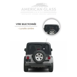 LUNETTE ARRIÈRE JEEP WRANGLER 3 PORTES 1997-2006