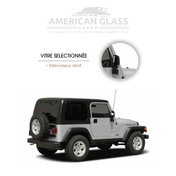 RÉTROVISEUR DROIT PLASTIQUE JEEP WRANGLER 3 PORTES 1997-2006