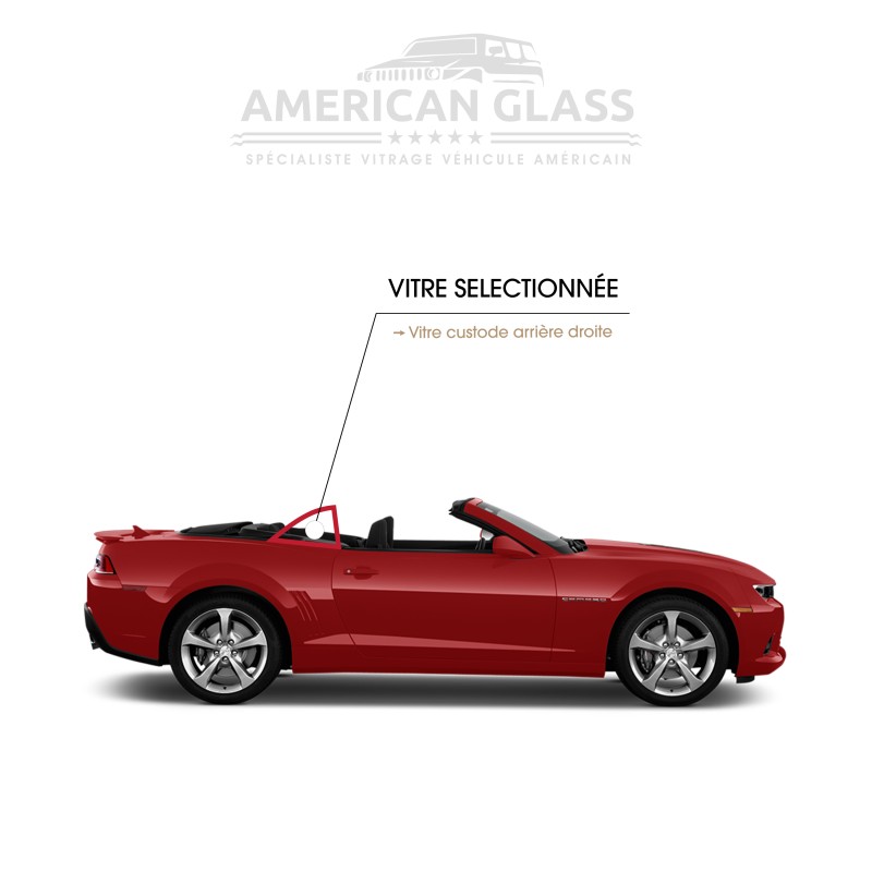 VITRE CUSTODE ARRIÈRE DROITE CHEVROLET CAMARO CONVERTIBLE 2014-2015