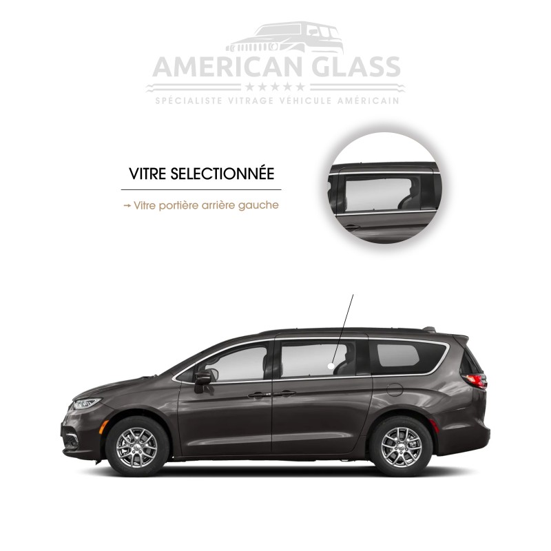 VITRE PORTIÈRE ARRIÈRE GAUCHE CHRYSLER PACIFICA 2022-2024