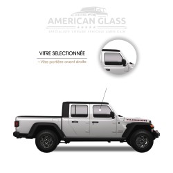 VITRE PORTIÈRE AVANT DROITE JEEP GLADIATOR 2019-2024