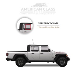 VITRE PORTIÈRE ARRIÈRE DROITE JEEP GLADIATOR 2019-2024