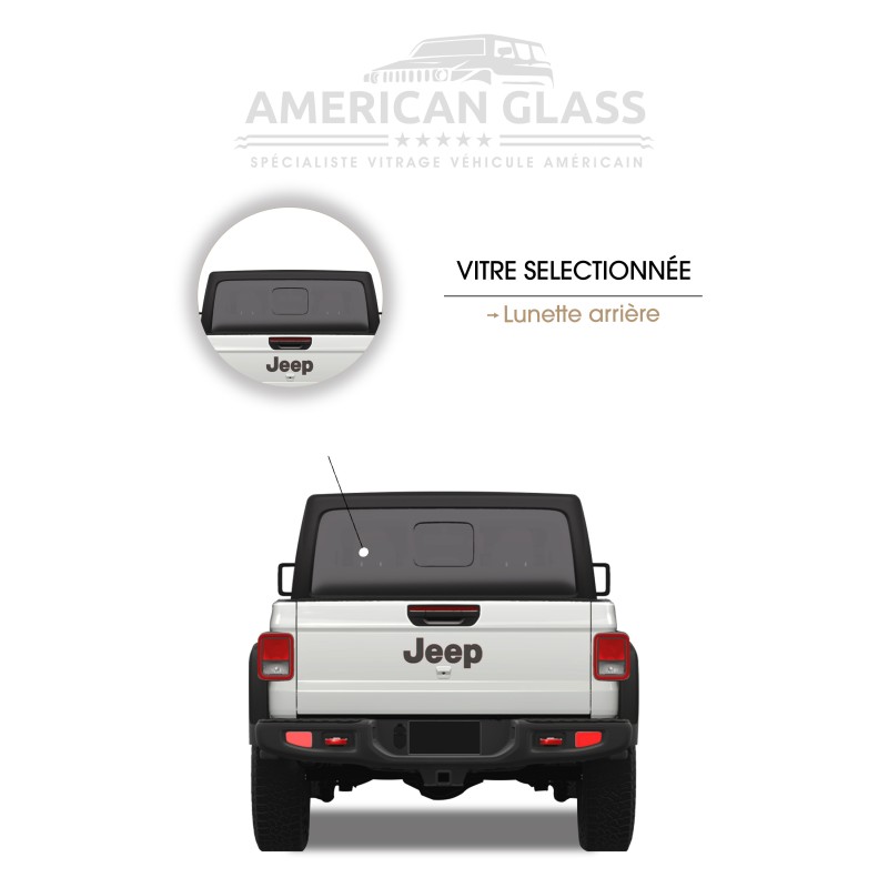 LUNETTE ARRIÈRE JEEP GLADIATOR 2019-2024