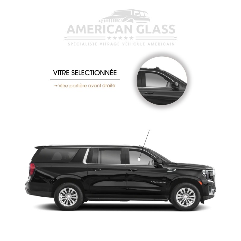 VITRE PORTIÈRE AVANT DROITE GMC YUKON XL 2020-2024