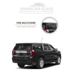 VITRE CUSTODE ARRIÈRE DROITE GMC YUKON XL 2020-2024