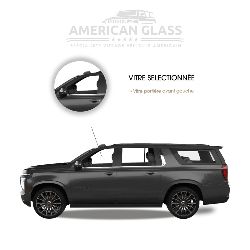 VITRE PORTIÈRE AVANT GAUCHE CHEVROLET SUBURBAN 2020-2024