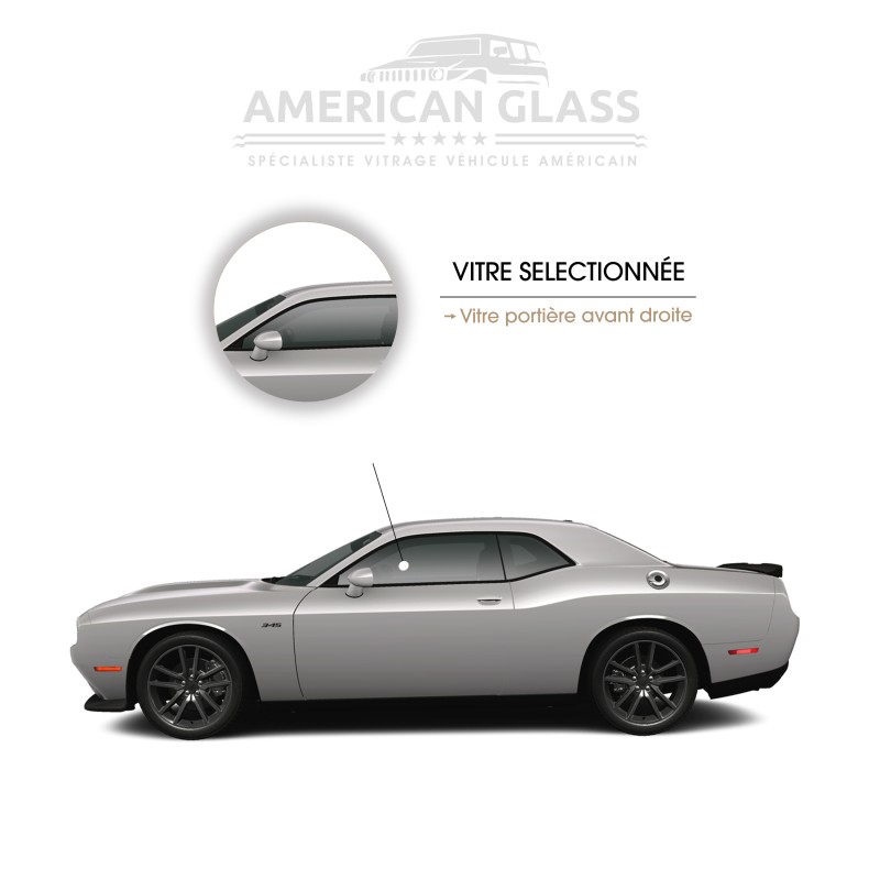 VITRE PORTIÈRE AVANT GAUCHE DODGE CHALLENGER 2008-2016